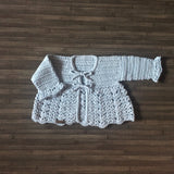 Sky Crochet Baby Cardigan 0-3 Months | Crochet Pattern PDF | English