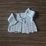Sky Crochet Baby Cardigan 0-3 Months | Crochet Pattern PDF | English