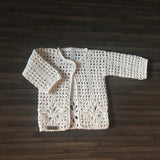 Summer Crochet Pattern PDF | Baby Cardigan (0-3 Months) | English
