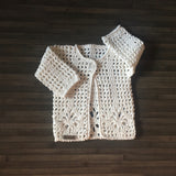 Summer Crochet Pattern PDF | Baby Cardigan (0-3 Months) | English