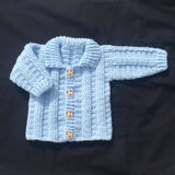Zeb Crochet Baby Cardigan to 2 Years | Crochet Pattern PDF | English