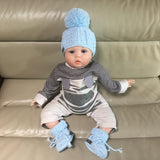 Zeb Crochet Pattern Collection – Cardigan & Baby Pants (0-2Y), Hat (0-10Y), Booties & Bib | DIY Crochet PDF in English