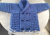 Dean Baby Cardigan Pattern to 2 Years | Crochet Pattern PDF | English