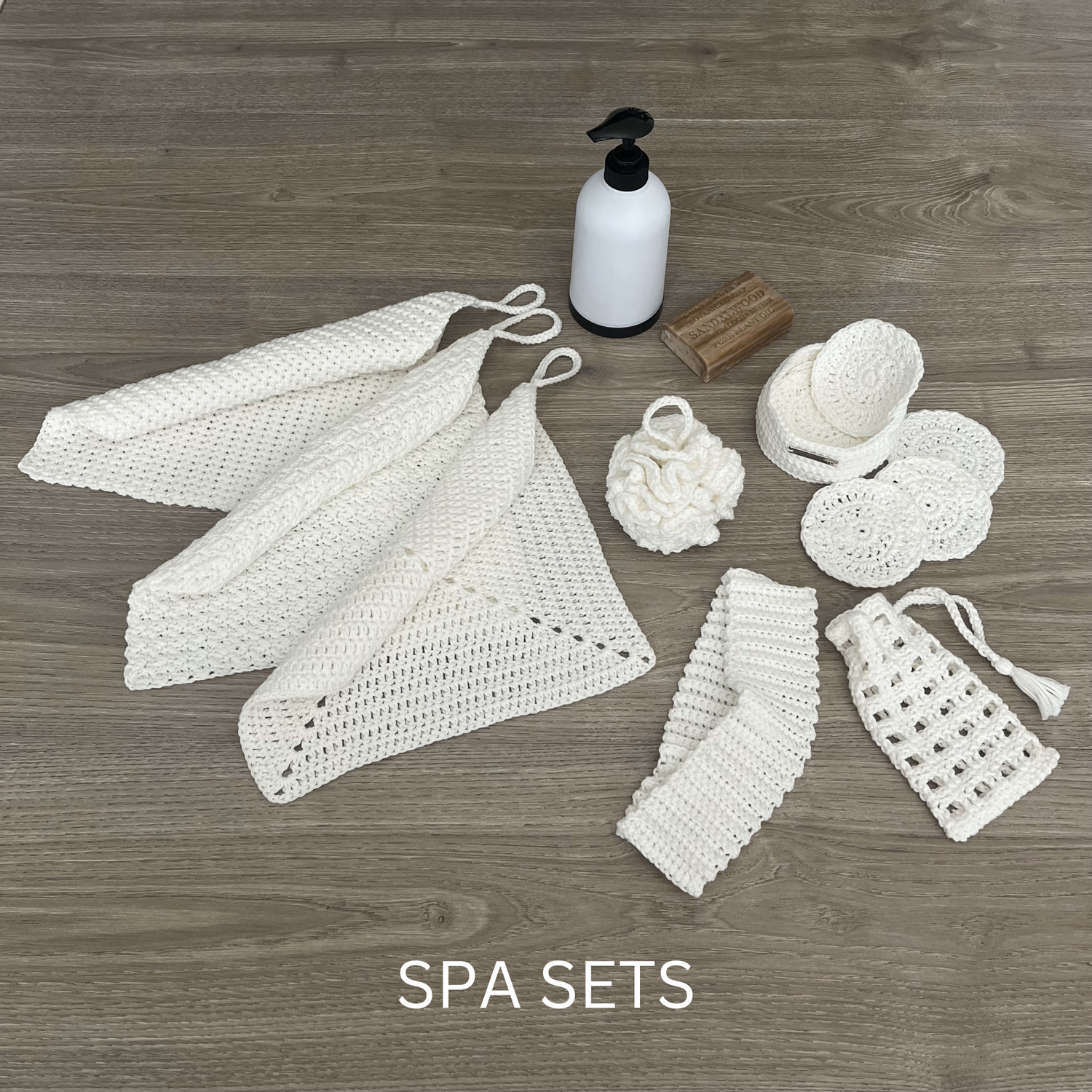 Spa Set Crochet Patterns