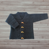 Aaron Cardigan 3-10 Years | Crochet Pattern PDF | English