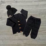 Crochet Kids Cardigan Pattern – Aaron V-Neck Sweater (3–10Y)