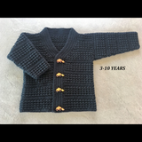 Aaron Cardigan 3-10 Years | Crochet Pattern PDF | English