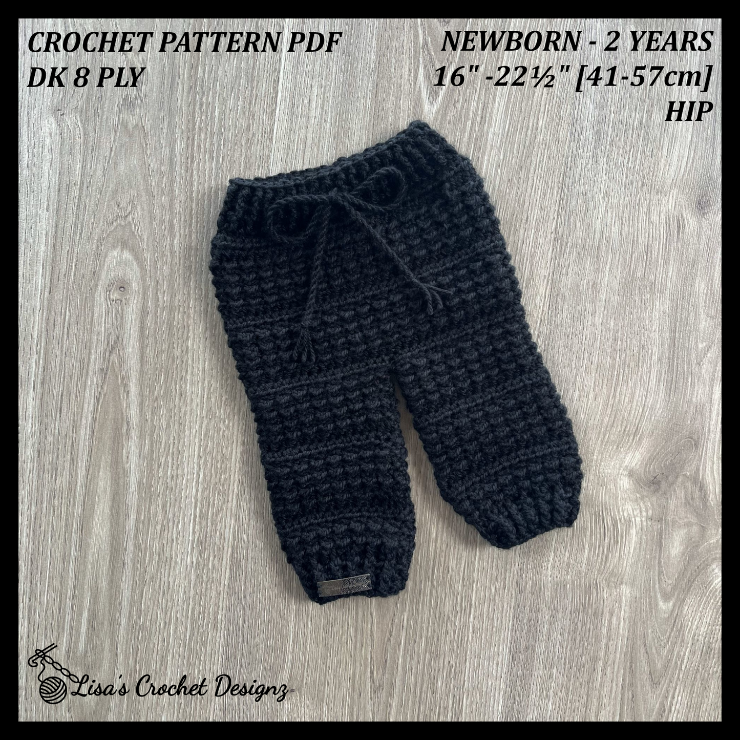 aaron crochet baby pants pattern