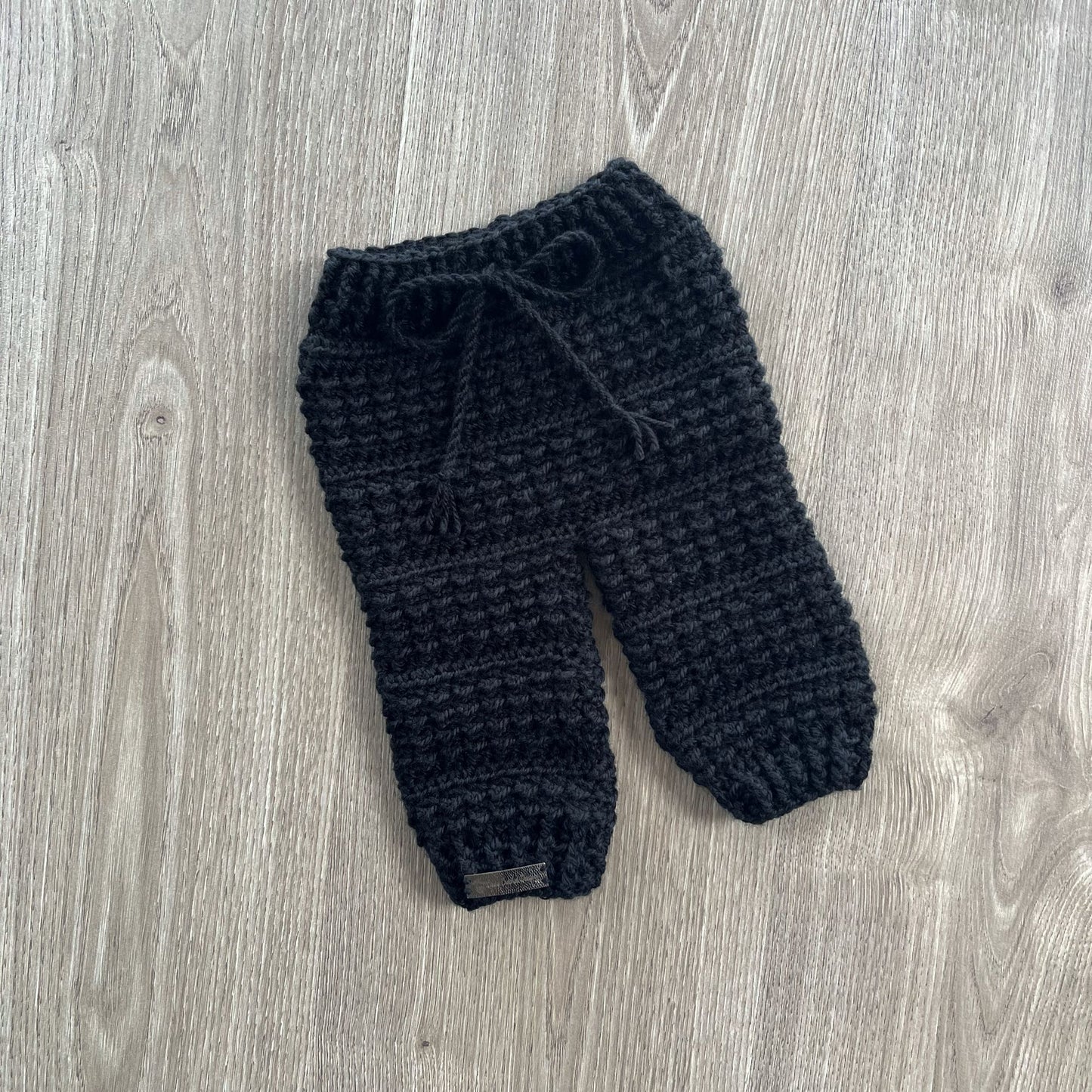 aaron crochet baby pants slant left front