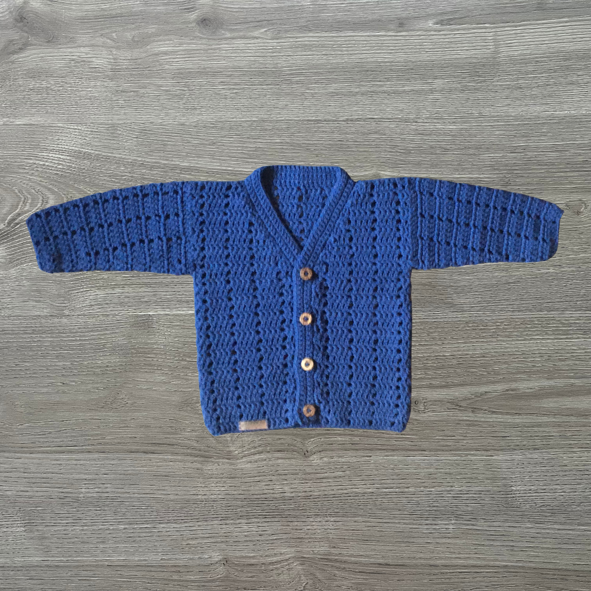Crochet Baby Cardigan Pattern – Apple V-Neck Cardigan (NB–4Y) – English Only