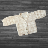 Ashley Cardigan Crochet Pattern (Preemie–10 Years) - English Only