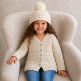 Crochet Baby & Kids Pattern Set – Ashley Cardigan, Hat & Pants
