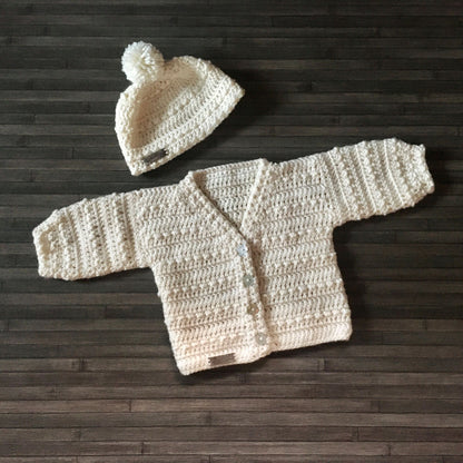 Crochet Pattern Ashley Cardigan and Hat to 10 Years