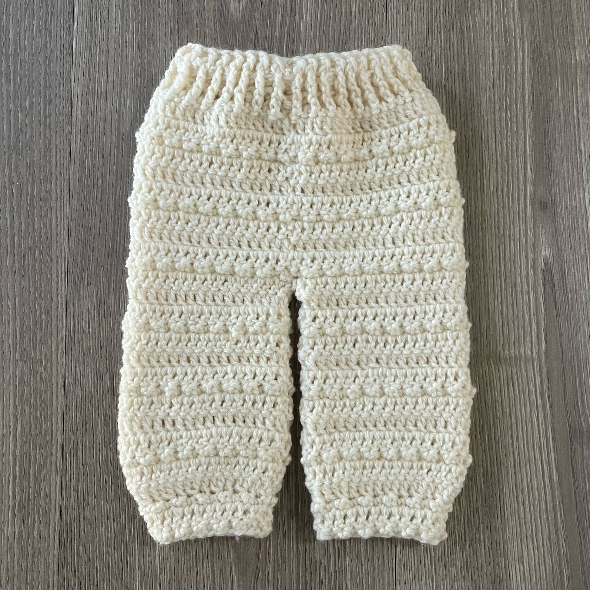 ashley crochet baby pants back