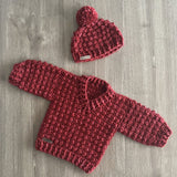 berri crochet sweter and hat