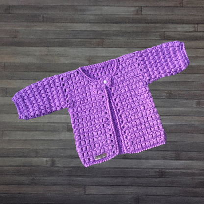 Crochet Pattern Beth Baby Cardigan Newborn to 10 Years