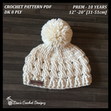 caleb crochet cabled hat crochet pattern details prem to 10 years