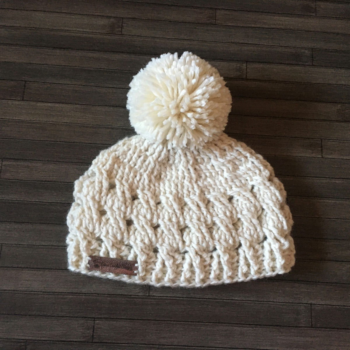 caleb crochet cabled hat