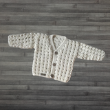 Caleb Crochet Baby Cardigan Pattern PDF | 0 to 2 Years | English