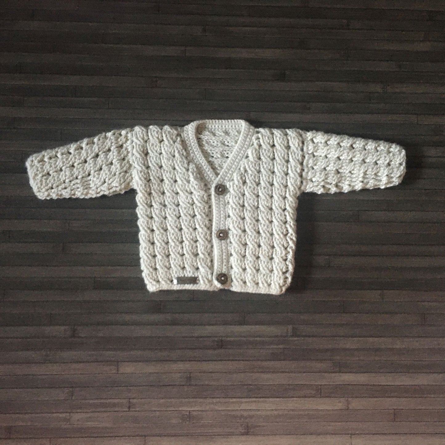 caleb crochet baby sweater