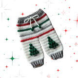 Crochet Baby Pants Pattern – Chrissy Christmas Tree Pants (Prem–2Y)