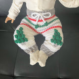 Chrissy christmas crochet baby pants on baby