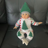 chrissy crochet christmas set on baby