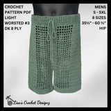 Colt Crochet Men’s Shorts Pattern (S-5XL) - English Only