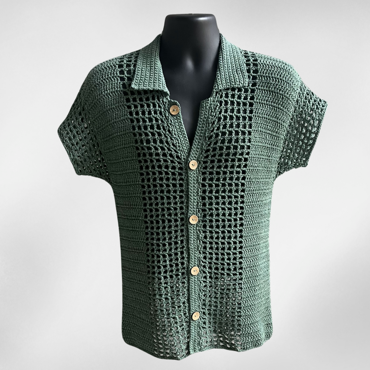 Colt Crochet Pattern – Men's Shirt (S-5XL) | Digital PDF Pattern in English