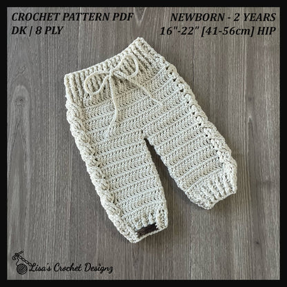 cooper crochet baby pants