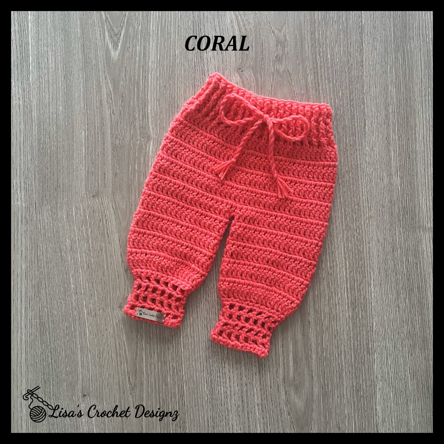 Coral Crochet Baby Pants Crochet Pattern