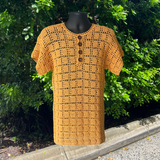 Crochet Men's Shirt Pattern (S–5XL)– Dallin Henley Crochet Shirt for Men & Women
