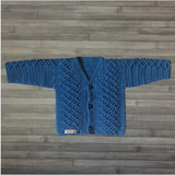 Crochet Baby Cardigan Pattern PDF – Devon V-Neck Baby Sweater (0–3Y)