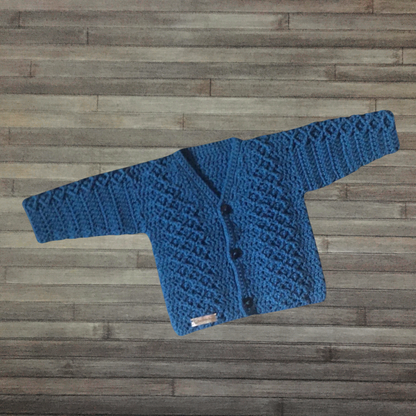 Crochet Pattern Devon Baby Cardigan to 2 Years