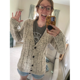 Ethan Adult Crochet Cardigan Pattern – Unisex XS-5XL | PDF Download | English Only