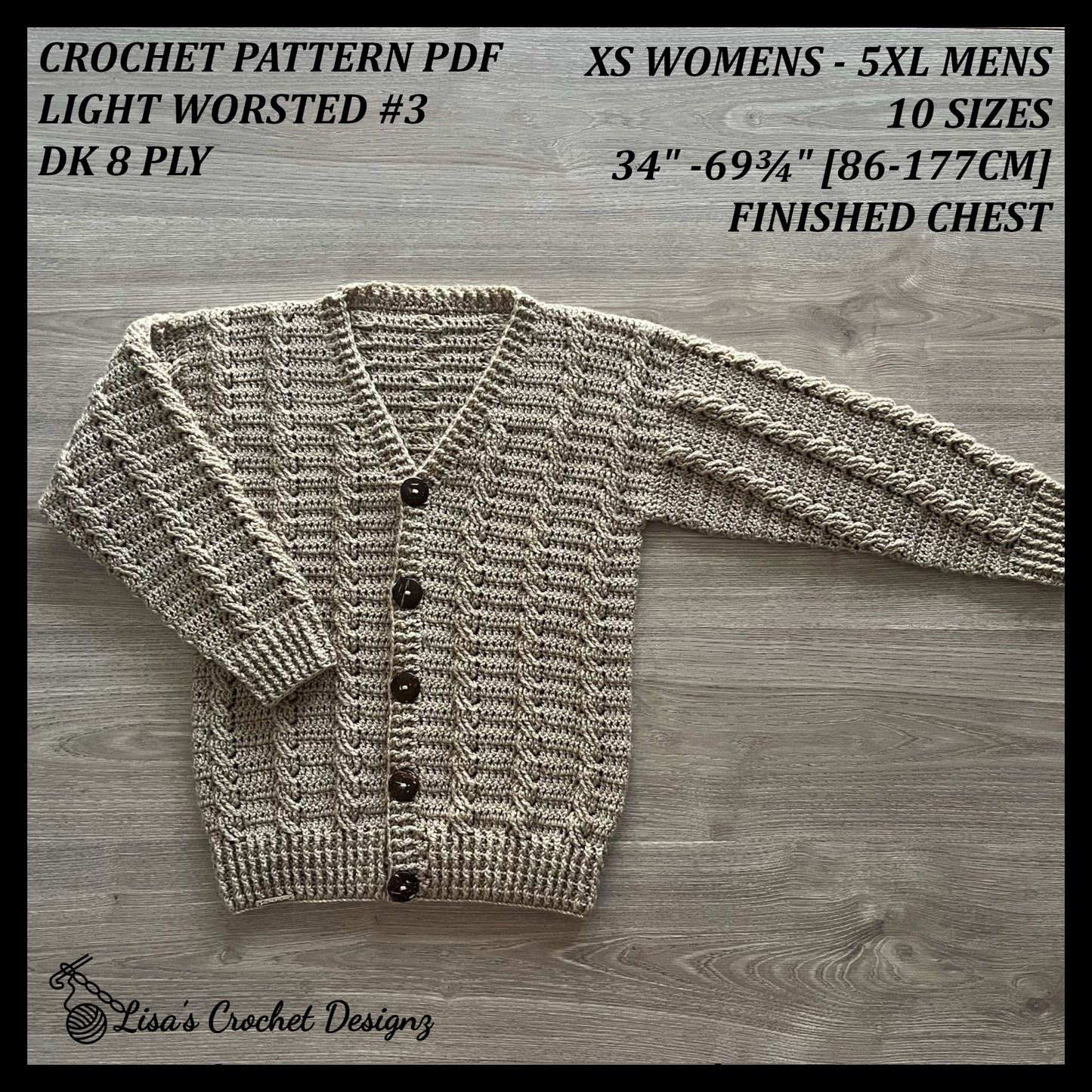 mens and womens crochet sweater