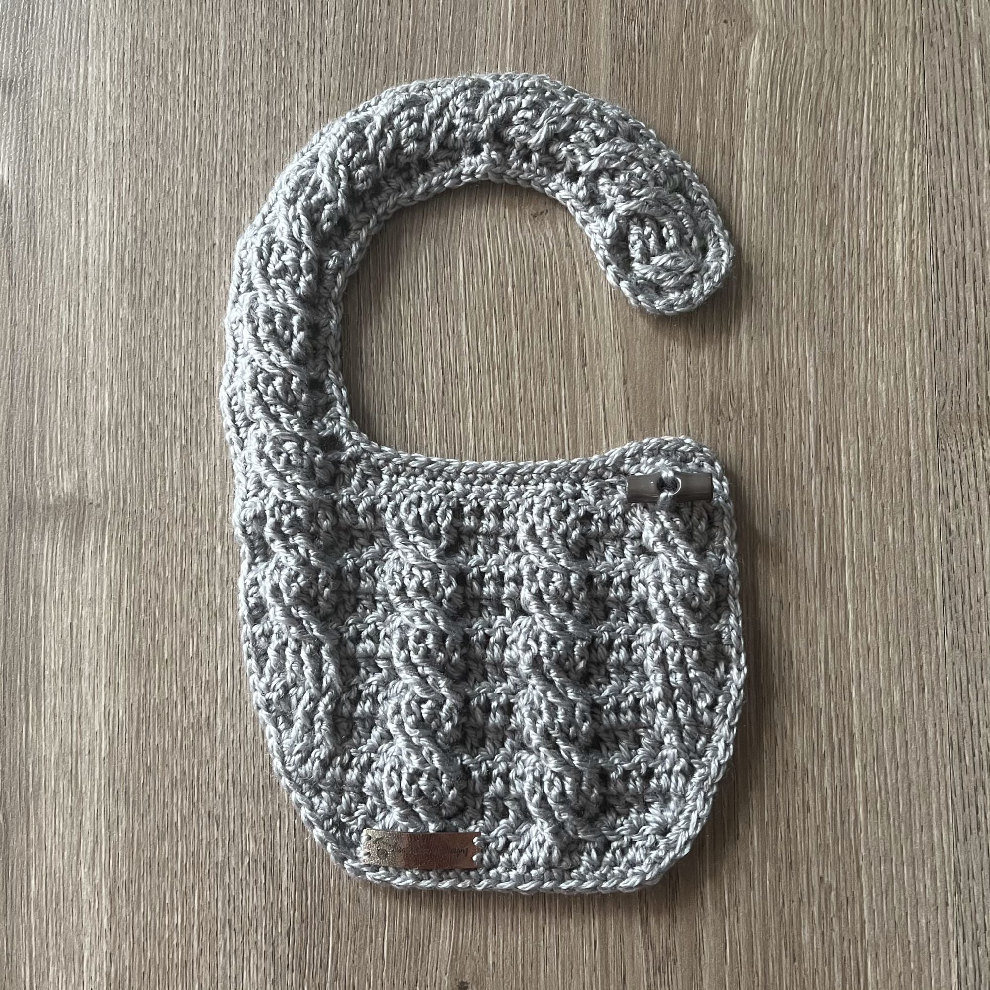 Ethan Crochet Baby Bib Pattern | Stylish & Practical Baby Drool Bib | English PDF