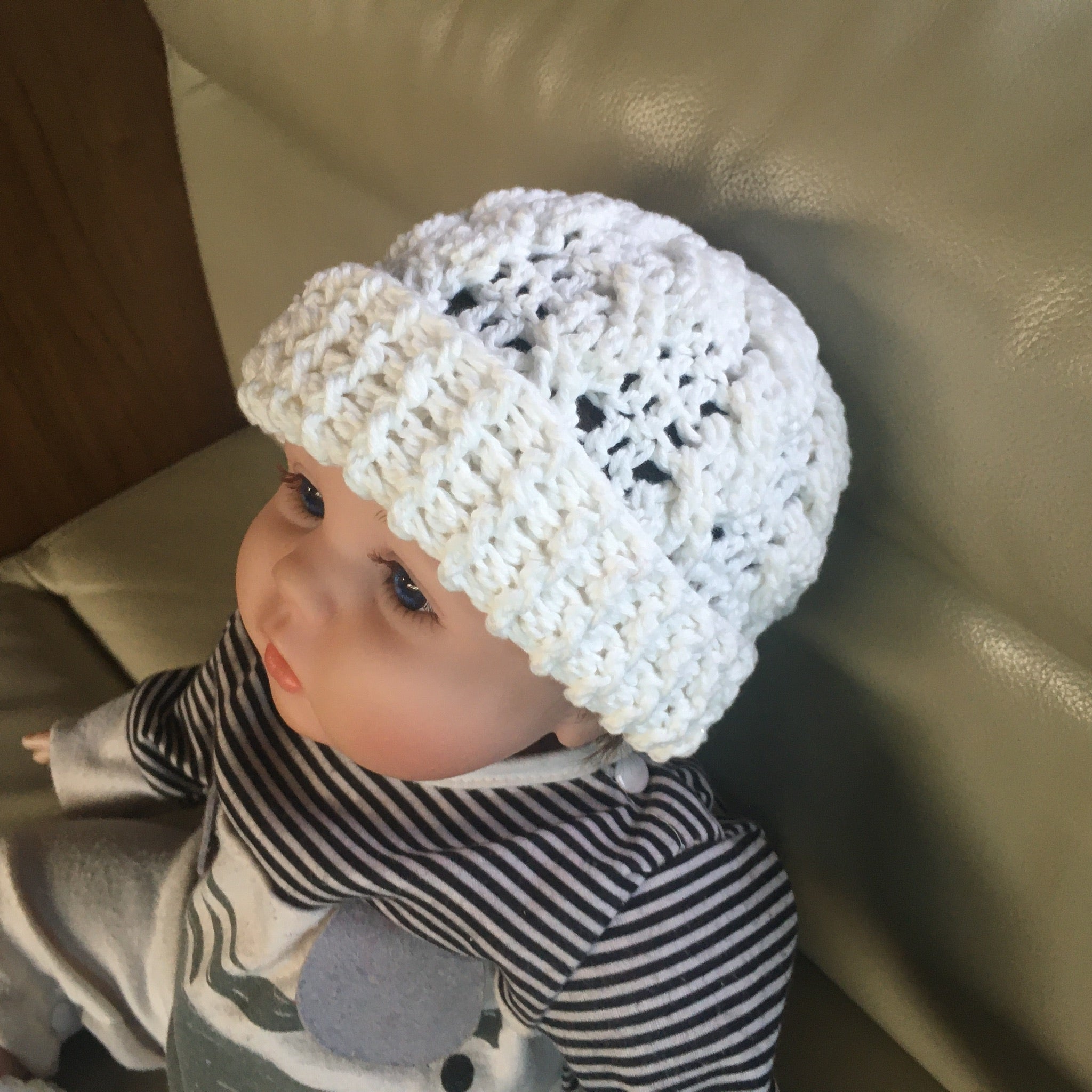 Ethan Crochet Hat Pattern | Smart Cabled Hat in Sizes Prem to 8-10 Years | English PDF