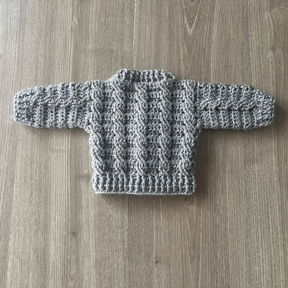 Crochet Pattern Ethan Newborn Crochet Baby Cardigan