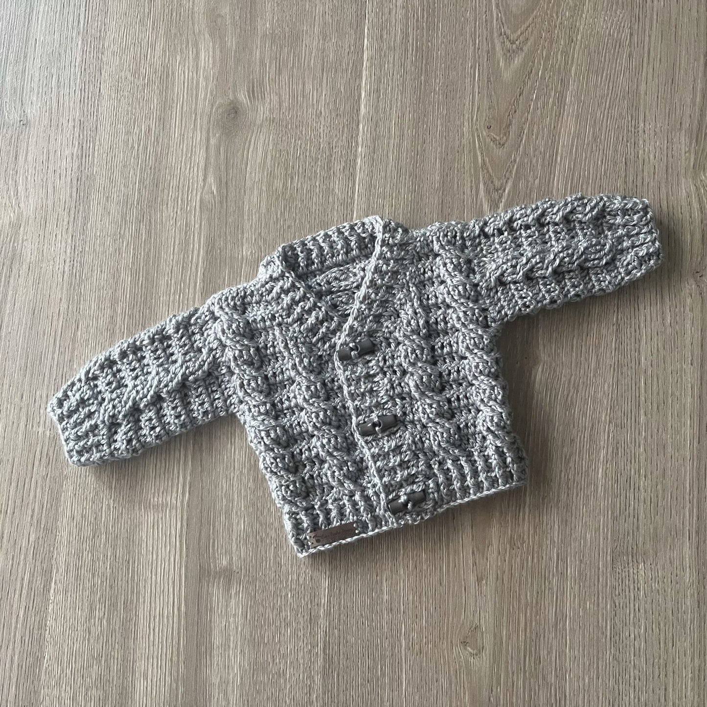 Ethan newborn crochet sweater