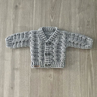 Crochet Pattern Ethan Newborn Crochet Baby Cardigan