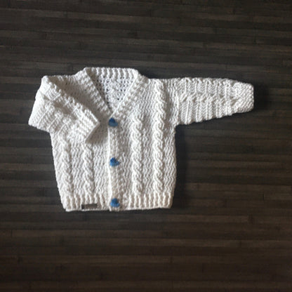 Crochet Pattern Ethan Crochet Cardigan 3 - 10 Years