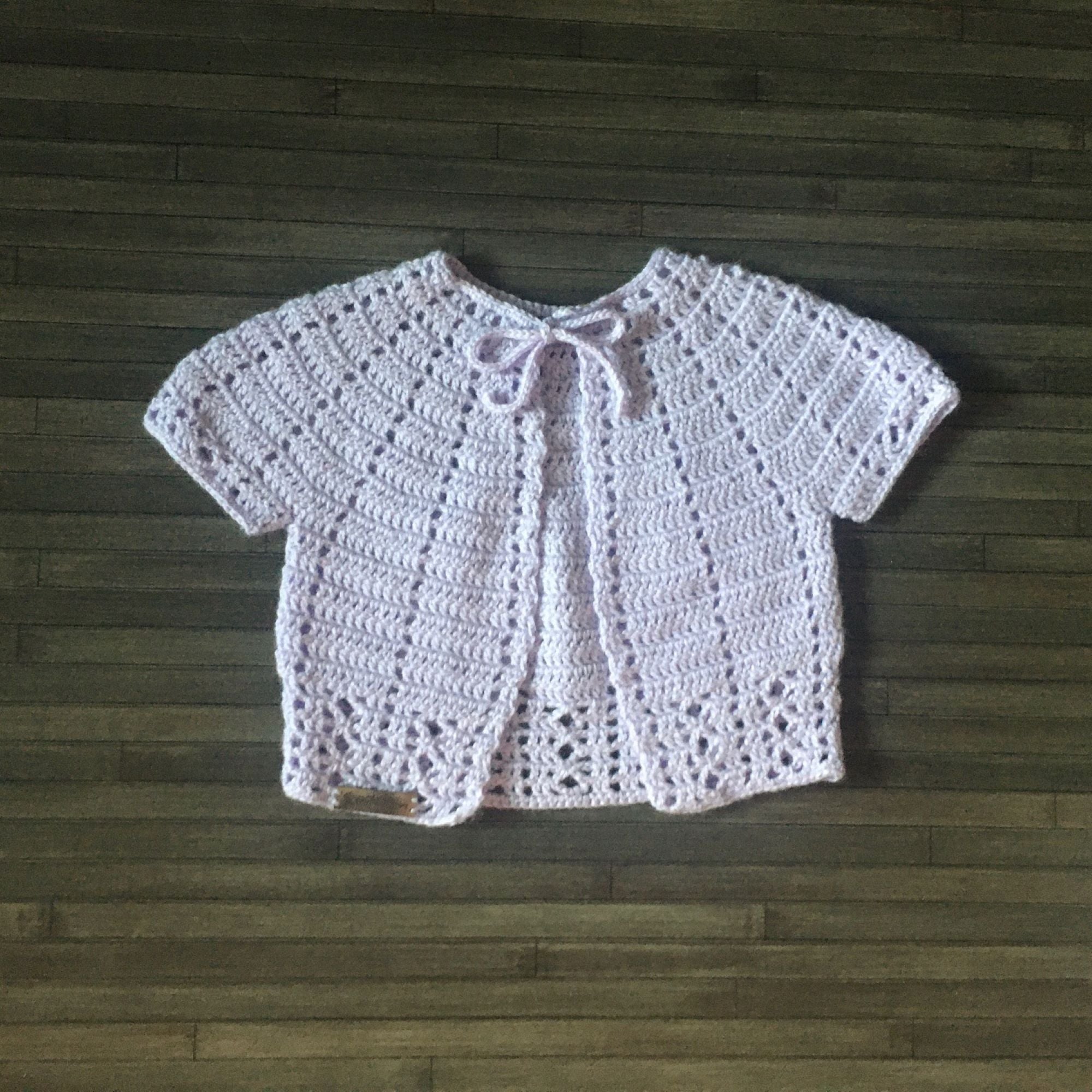 eva summer crochet baby cardigan