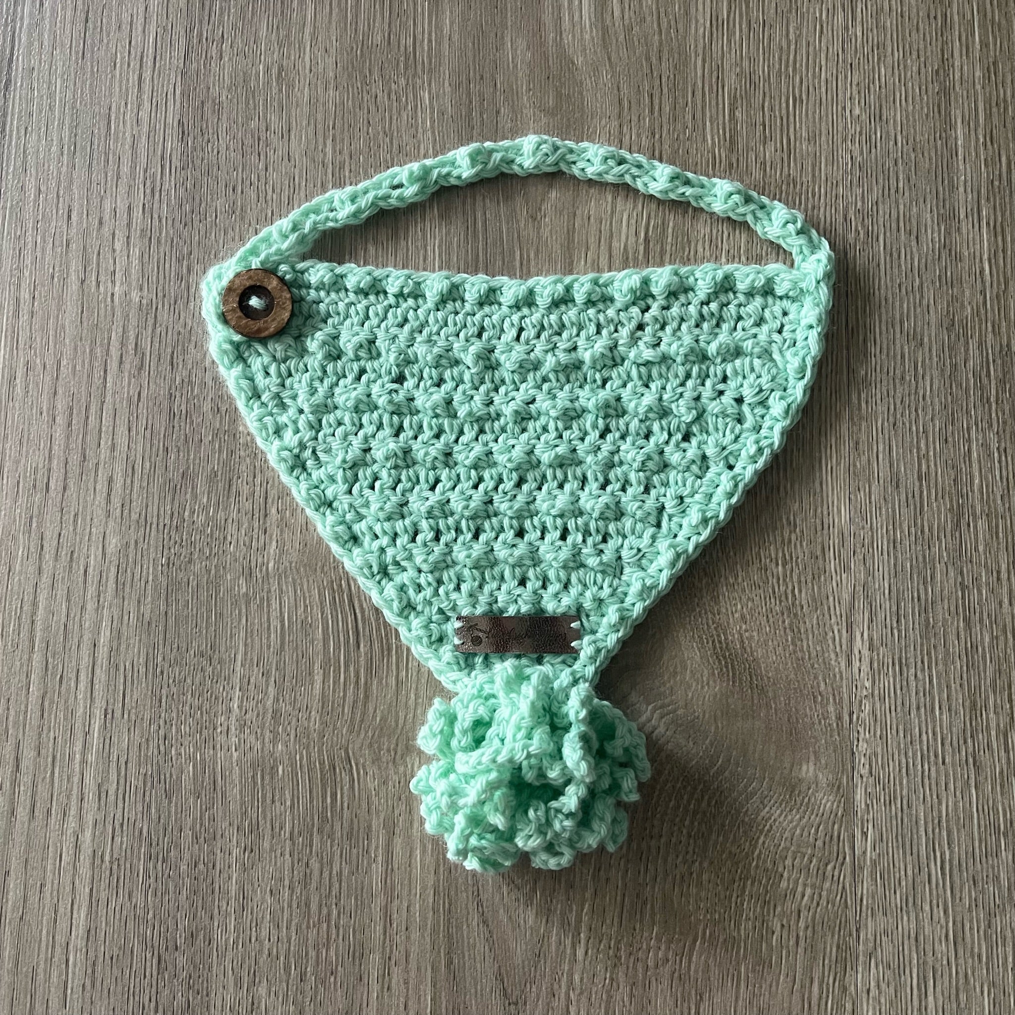 Fiona Crochet Baby Bandana Bib Pattern - PDF Download (English Only)