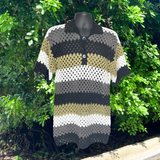 Crochet Men's Polo Shirt Pattern (S–5XL) – Granny Stitch Crochet Polo Shirt for Men & Women