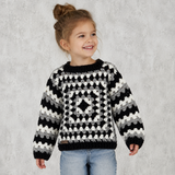 Crochet Baby & Kids Sweater Pattern – Granny Square Pullover (0–12Y)