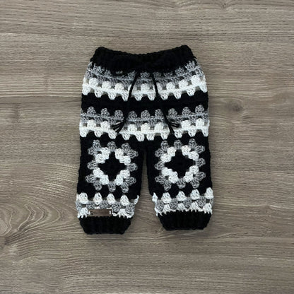 Crochet Pattern Granny Square Baby Pants Newborn to 2 Years