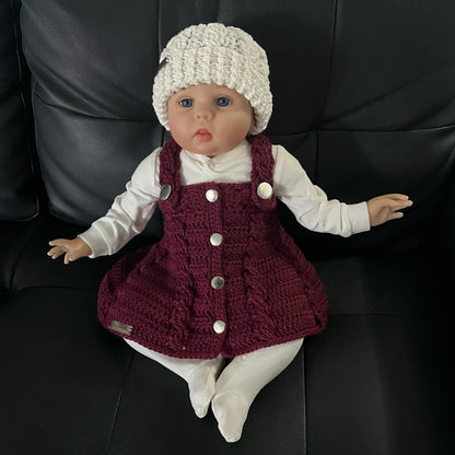 Crochet Pattern Harper Baby Dress Newborn to 4 Years with Bonus Hat Pattern