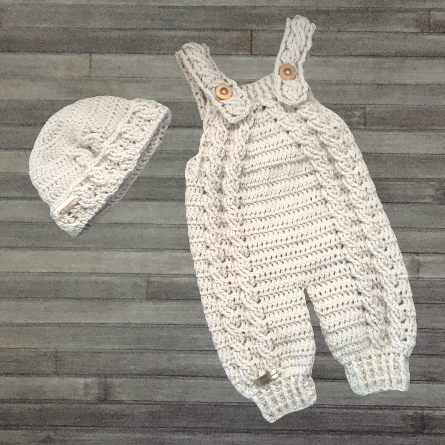 Crochet Pattern Hugo Baby Romper & Hat Set 0-3 Months