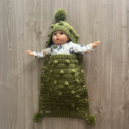 Crochet Pattern Hunter Crochet Baby Sleeping Bag Cocoon